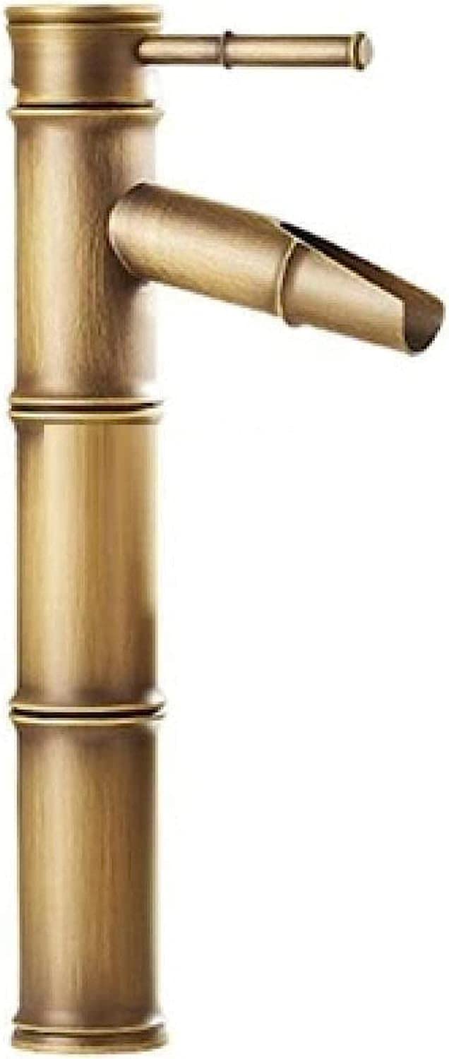 Robinet de lavabo en laiton mitigeur de salle de bain eau chaude froide avec deux tuyaux