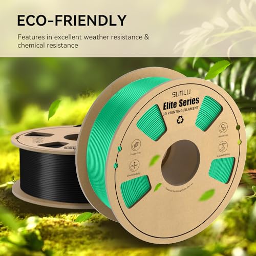 Image of PLA 3D Printer Filament 1.75mm, Fit Most FDM 3D Printers, Neatly Wound, Dimensional Accuracy + /- 0.02 mm, 1kg Spool (2.2lbs), Green