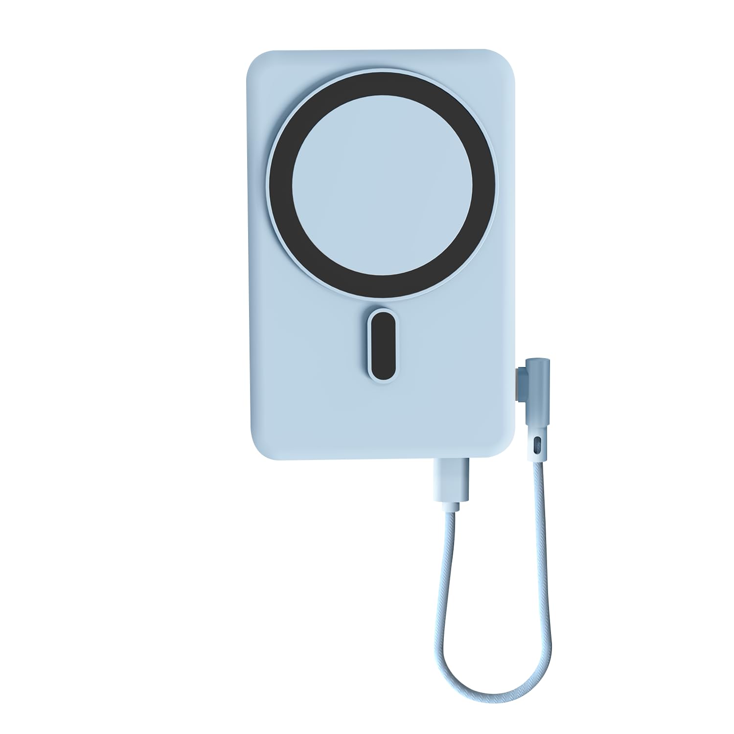 POWERUP by GRIPP MagConnect Plus Digital 10000mAh Wireless Power Bank Compatible with Mag-Safe, 15W Wireless & 22.5W Wired Charging, Dual Type C & USB-A Output for iPhones, Samsung & More - Blue-image-22