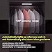 Anbock LED Closet Light Motion Sensor Wireless Light Under Cabinet Lighting Battery Powered Night Light Sensing Activated Stairway Pantry Wardrobe Kitchen Hallway Bathroom Warm 3000K Yellow 3 Pack