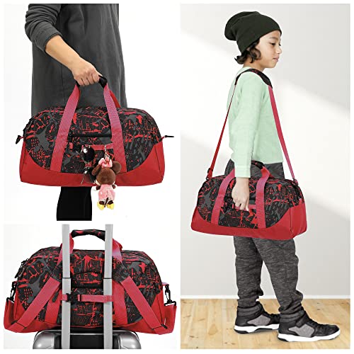 Stumdo Kids Overnighter Duffel Bags For Kids, Carry-On Size & Ideal For School Practice Or Overnight Travel Weekender Tote For Travel Gym Sport Bag For Boys & Girls (11Tyhong) #TOP5