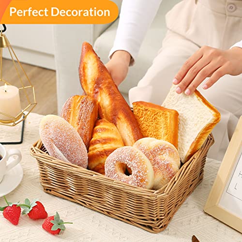 Joeabor 8Pcs Artificial Bread Set, Realistic Fake Food For Display, Fake Bread For Decoration, Faux Food Props, Includes Faux Croissant, Dessert, Baguette And Toast #TOP4