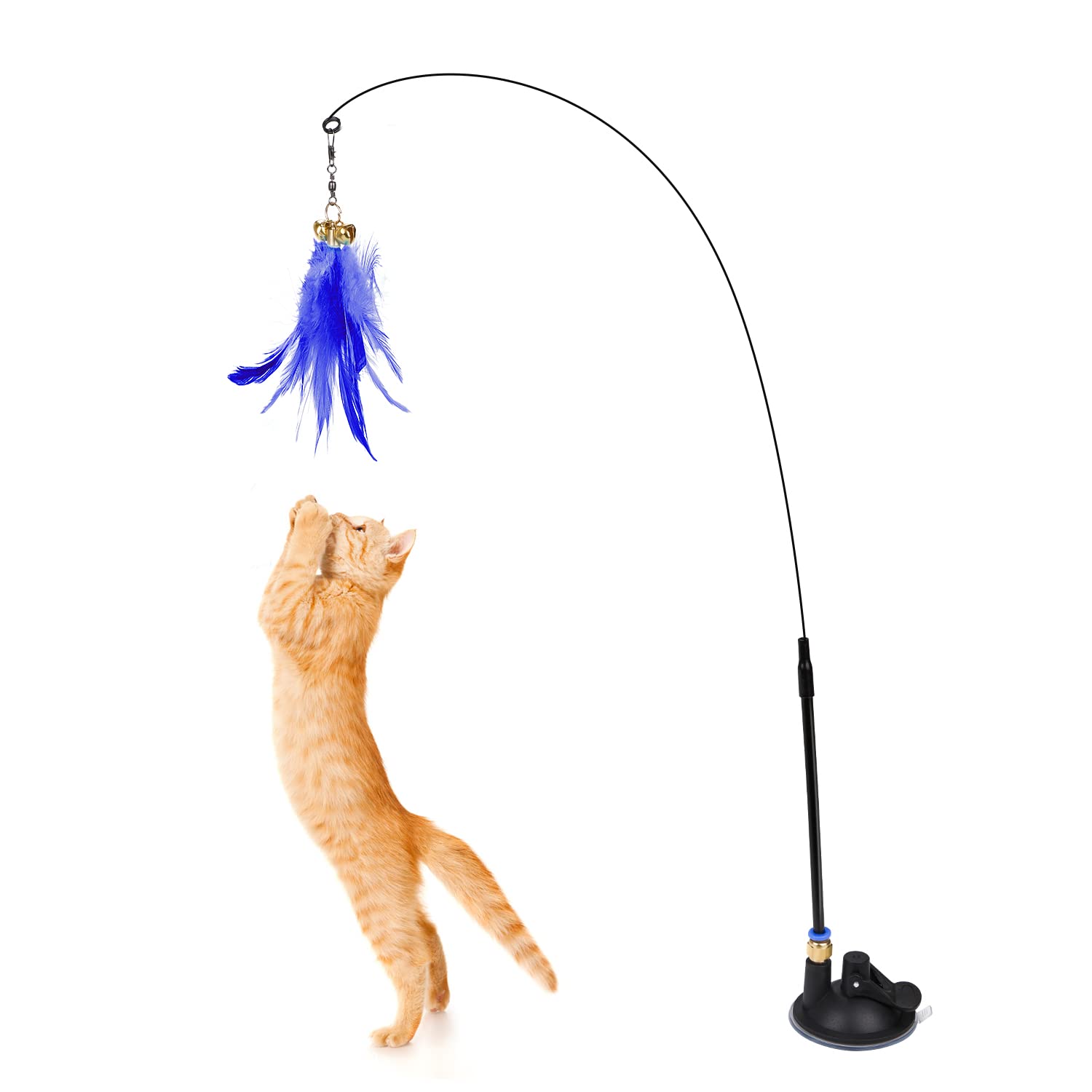 REHTRAD Cat Teaser Rod Toy Interactive Cat Toy with Suction Cup 80cm(Purple) (B0B3RFWHR8) Amazon Price History, Amazon Price Tracker