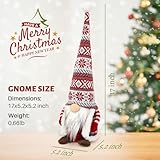 OIMIMY Gnome Christmas Decorations Ornaments Santa Swedish Nordic Tomte Elf Stuffed Dwarf Thanksgiving Valentines Birthday Christmas Gnomes Plush Decor for Home Tiered Tray Tabletop - Image 7