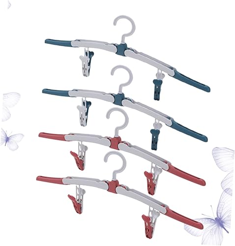 Miniatura 5 de Perchero portátil de 4 piezas para ropa al aire libre, perchero portátil, plegable, organizador para colgar ropa, perchero, perchero, perchas