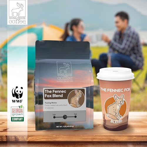 Diving Moose Coffee The Fennec Fox Blend Medium Roast 1 LB miniatura 6