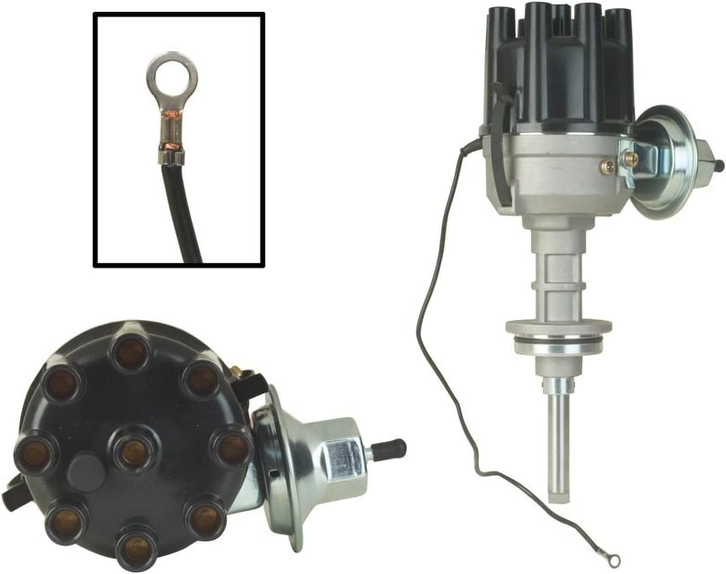 OEG Parts New Distributor Compatible With Chrysler, Desoto, Dodge Charger, Plymouth Barracuda V8 275 318 340 361 1961-1973, Replaces 1838505 1889554 1889560 1889710 2095199