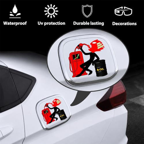 Image of Funny Car Stickers, Reflective Fuel Tank Cap Sticker, Still Going Strong | Vinyl Decal, Humorous Bumper Sticker, For Cars, For Trucks, For Vehicle