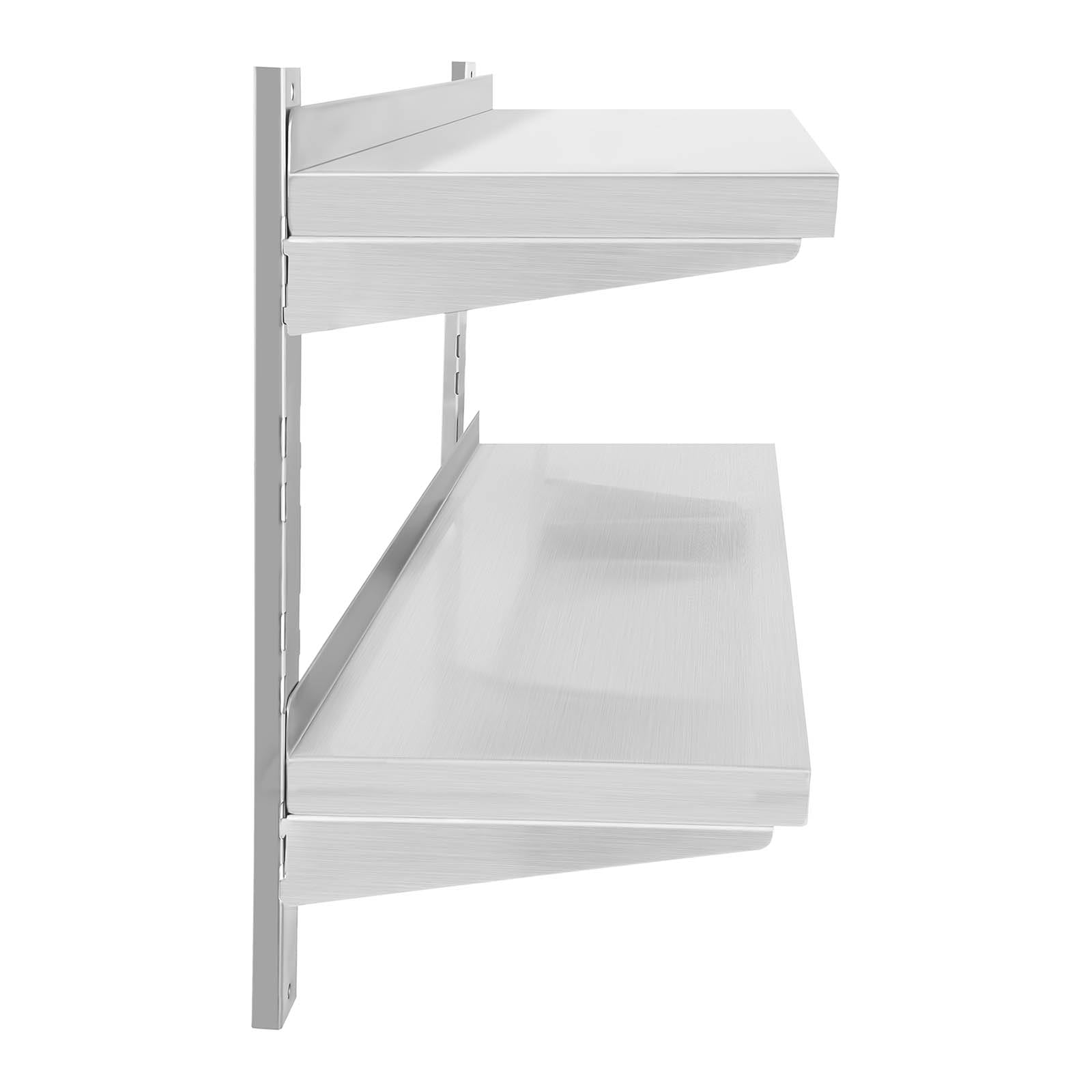 Royal Catering - RCWR-140.2 - Estante metálico para Cocina - 2 baldas - 140 cm