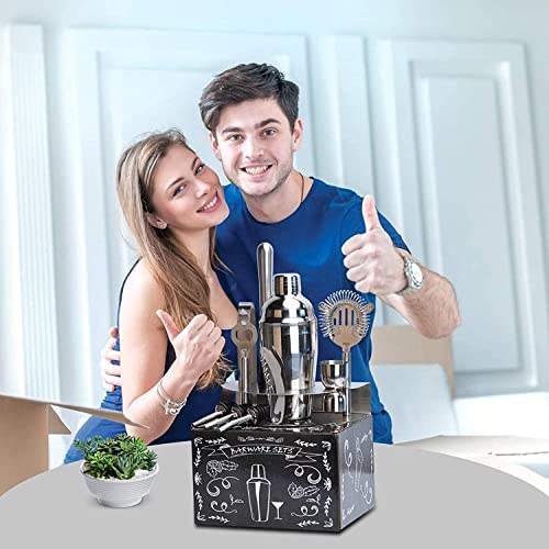 Set Coctelera 12 Piezas para Bartender 750 ml miniatura 4