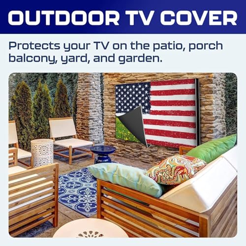 Housse de télévision d'extérieur 85 cm pour protéger votre écran de terrasse - 8