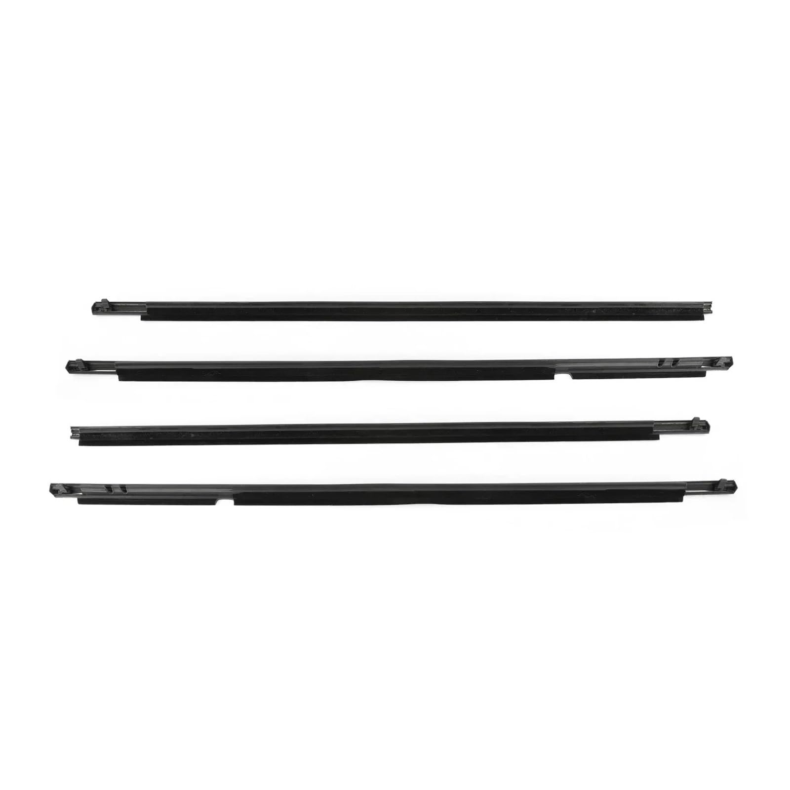 Mltlkppvng Black Car Seal Strip For Toyota For Corolla 2008-2013 Window Weatherstrips Front Rear Door Outer Rubber Trim Sealing Strips Belt 7573012300 7571002210(Black)