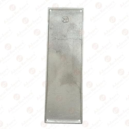 Adonai Hardware Decorative Brass Push Plate (10.2 Inch Push, Satin Nickel)