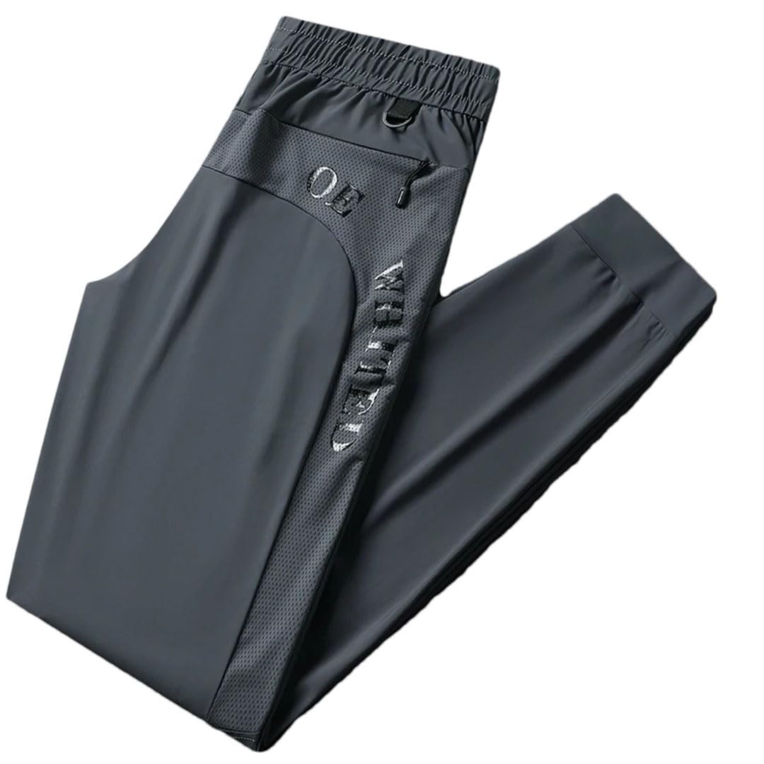 Pantaloni della tuta da uomo Pantaloni sportivi da palestra Pantaloni da corsa Pantaloni lunghi con tasche con cerniera elasticizzati