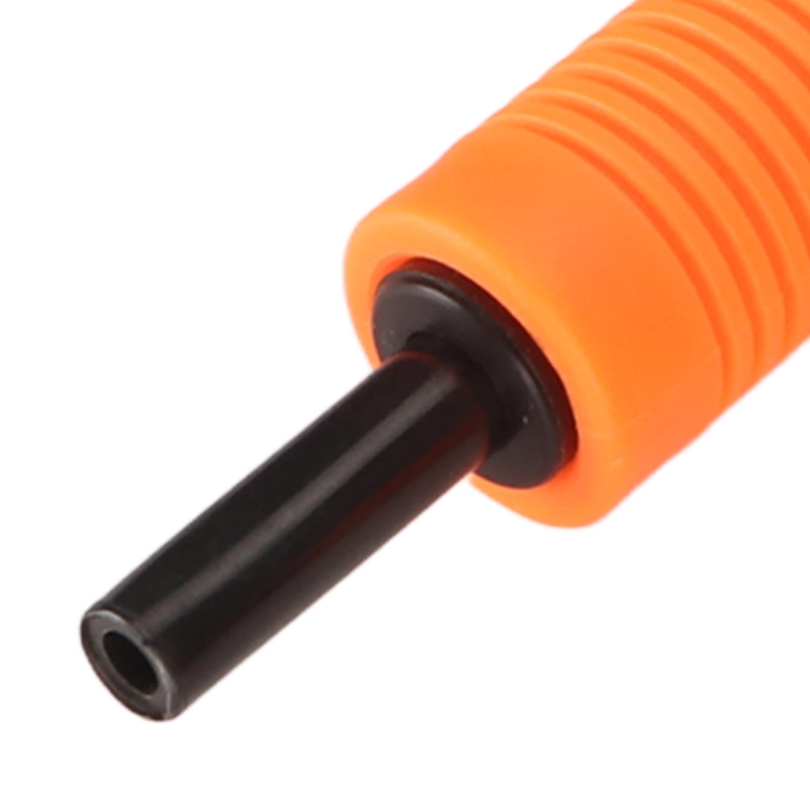 Asixxsix WYSUWANY Szpikulec DO Lodu Z GWizdKiem, Elastyczny Kilof DO Wędkowania POD LODEM DO JAZDY NA SANKACH, CHODZENIA PO LODZIE. (ORANGE)