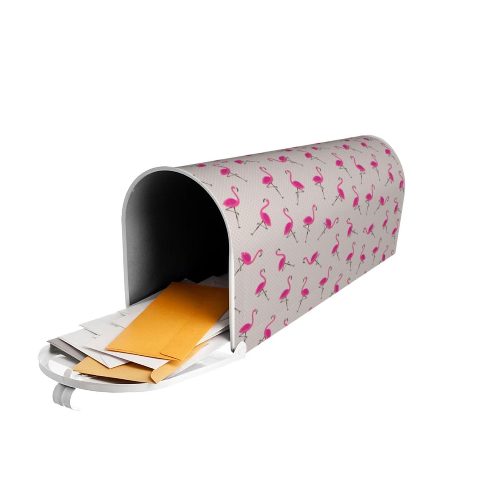 Lukbfall Cute Pink Flamingos Mailbox Covers