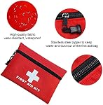 12pcs Mini Trousse de premiers soins Sac vide, Trousse de premier secours vide de voyage avec fermeture éclair pour les urgences à la maison, Bureau, Voiture, Extérieurs, Bateau, Camping, Randonnée(Bag seulement)