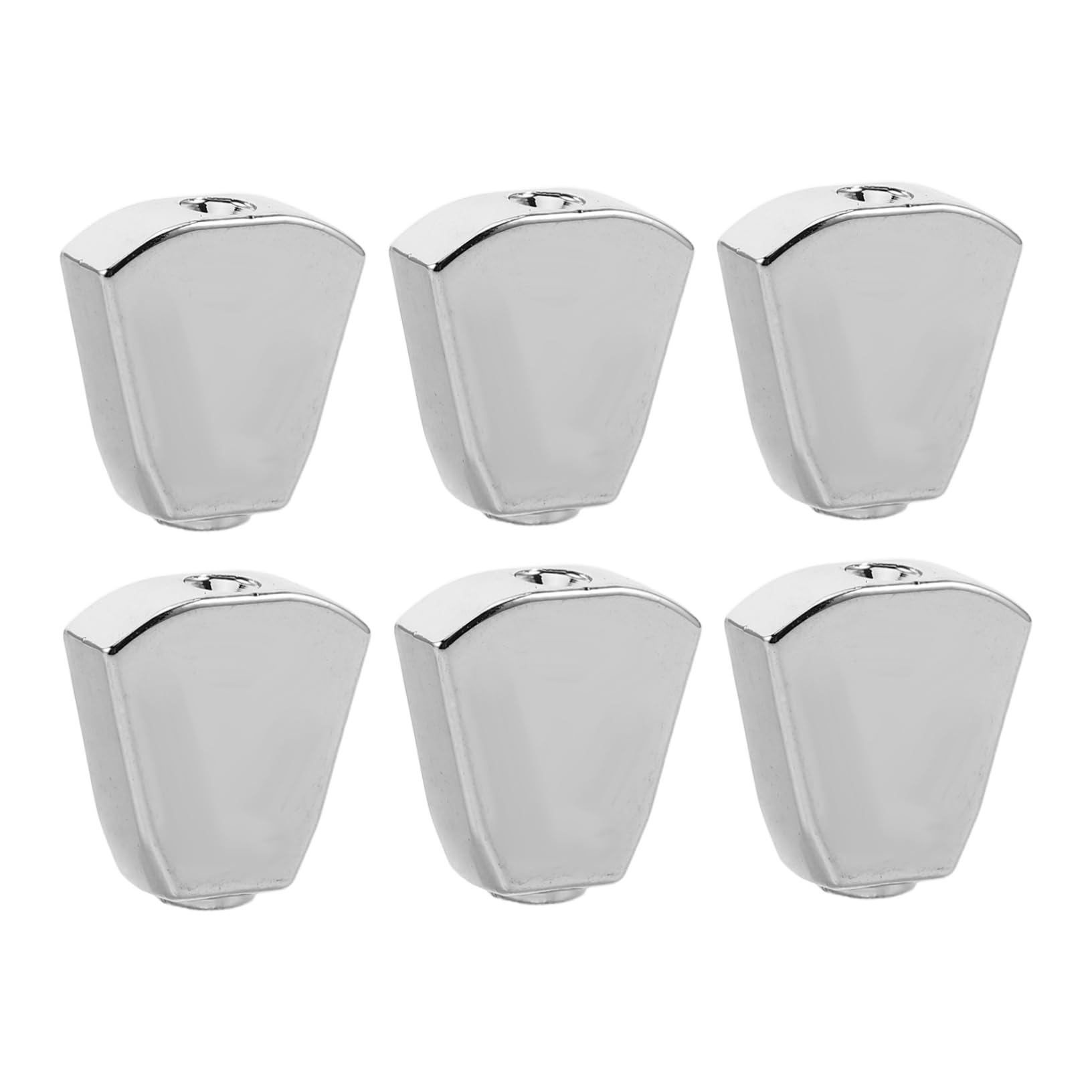 BESPORTBLE 6pcs Electric Guitar Knobs - Metal Guitar Tuning Peg Tuners Machine Head Buttons Knob Handle Tip Replacement For String Adjustment Musical Instruments