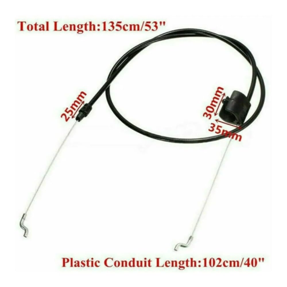 Herramienta de jardín en Forma de Z, cortacésped en Curva Z, Cable de Control de tracción del Acelerador Apto for M TD 038 2003-2007, Unidades de Rueda de Freno de Motor de cortacésped