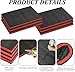 6 Pack Tool Box Foam Inserts for Cases,Tool Box Liner Polyethylene Sheets, Toolbox Kaizen Organizer and Storage Shadow(18 x 12 x 1 Inch,Red, Black) (6 Foam + 1 Cutter Tool)