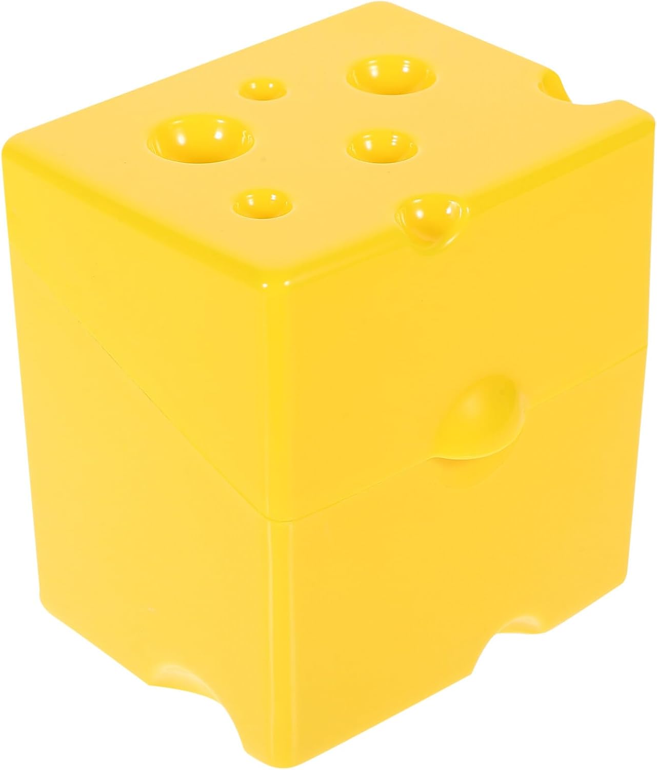Cheese Slice Crisper Cheese Slice Container Cheese Fridge Storage Containers Slice Cheese Container Produce Saver Butter Dish with Lid Pancetta Storage Rack Clamshell Household Abs, Yellow