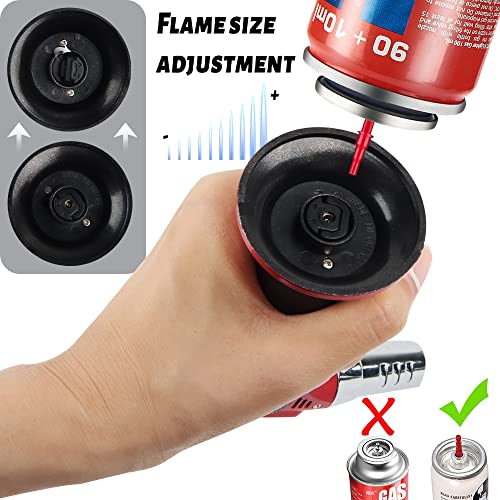 Foto von Küchenfeuerzeug Flambieren, XiXiRan Flambierbrenner Küche, Küchenfackel, Flammenwerfer, Nachfüllbar Kochbrenner, Butangasbrenner Küche, Küchenbrenne Butan Gasbrenner (Butan Nicht Inbegriffen)