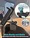 Dosvsi Back Seat Tablet Holder for Tesla, 360° Adjustable Model 3/Y Headrest Tablet Mount for Kids, Metal Model Y Rear Seat Stand for iPad Pro 12.9 Air Mini, Galaxy Tab/Z Fold, Fire hd, 4-13