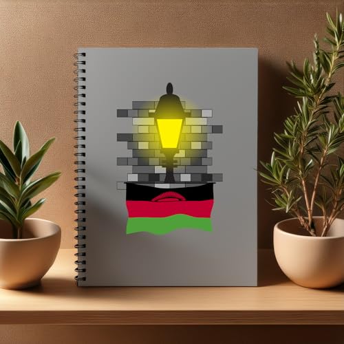 Cahier Malawi Street Lamp Bricks A5 pour organiser vos bureaux et études