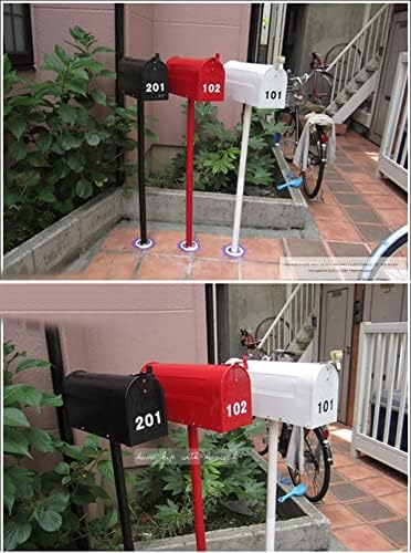 Weatherproof Tall Mailbox for Outdoor Use, Floor Stand Letter Storage Box, Durable Drop Post Box for Townhouse, Garden, Patio, Secure Mail Solution