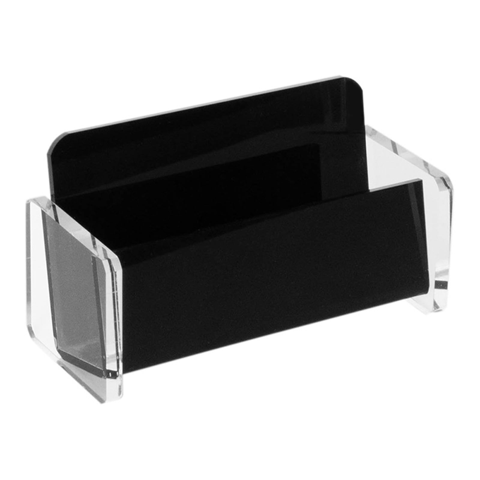 Wcxozerty Noir Business Card Holder Business Card Box Transparent Holder Storage For Office Home