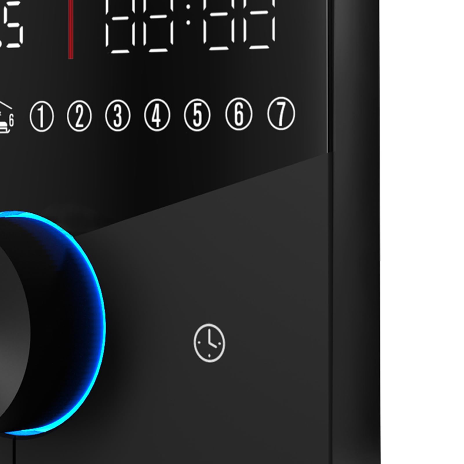 SEAFRONT Termostato Wifi 5 e 2 Termostato Programmabile Controller per Climatizzatore Wifi Smart con Manopola LED e Tasto Touch Sovradimensionato (WHITE)