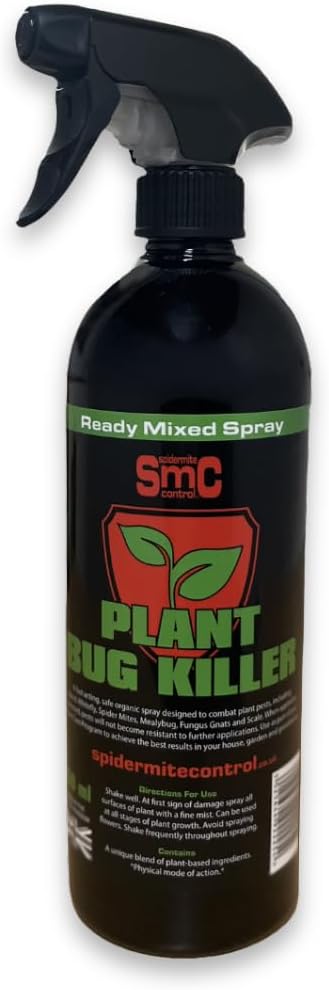Plant Bug Killer 750ml by SMC Spidermite Control | Ready to Use | Organic Garden Pest Killer | Natural Garden Bug Spray | Child & Pet Friendly