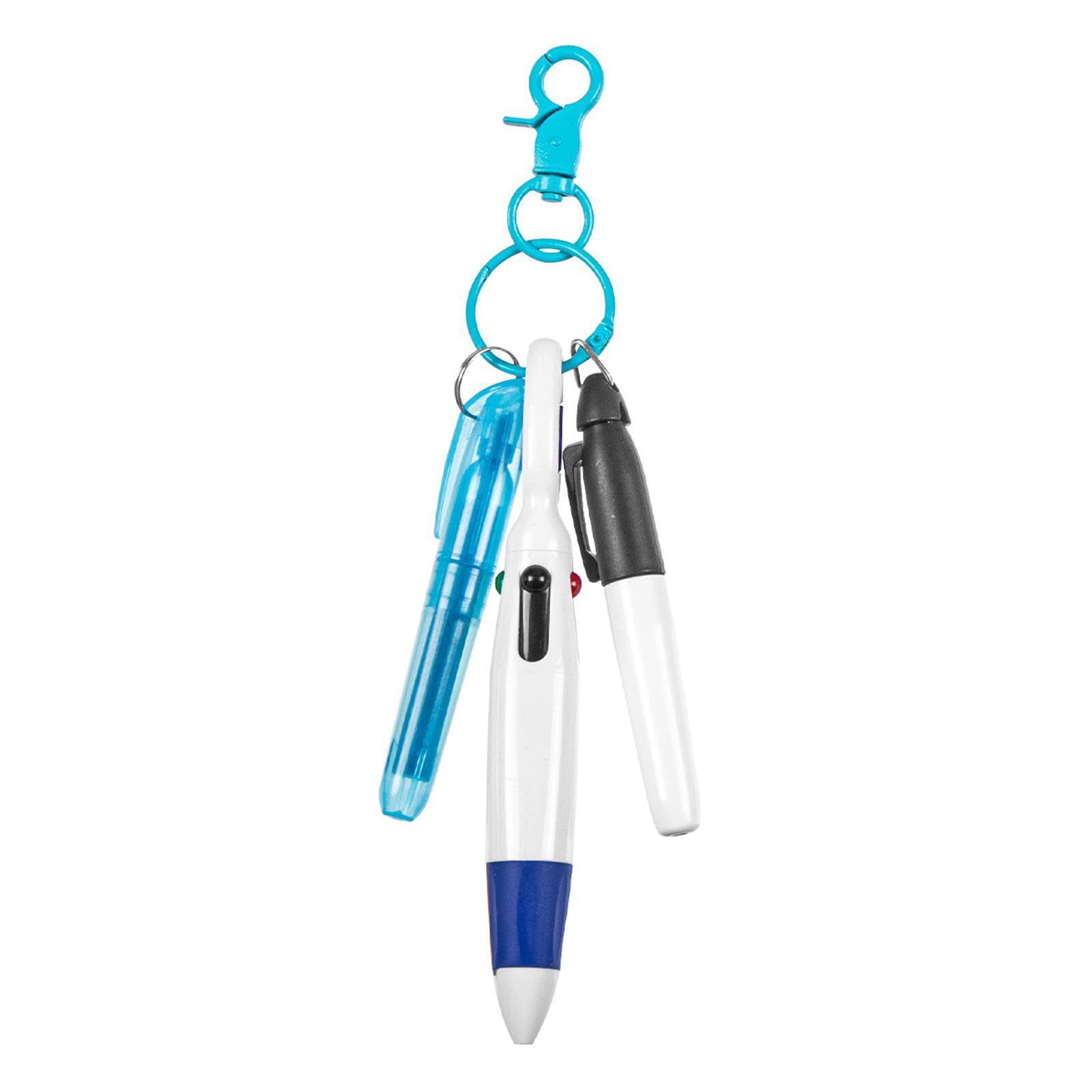 Mophrati Blue Retractable Nurse Pen Set Includes Highlighter And Carabiner Clip Tool For Busy Nurses Includes 1 Ballpoint Pen With Carabiner Clip Portable Nurses,