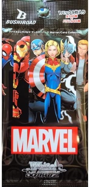 Miniatura 3 de Card Game Weiss Schwarz Caja de refuerzo japonesa 16 paquetes – 9 tarjetas por paquete Marvel