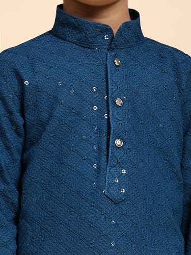 Boys Cotton Kurta Set For Kid's Indian Traditional Wear | Cotton Kurta Set (S-227)4