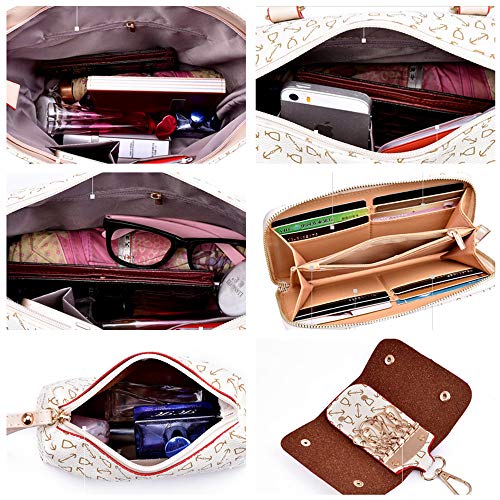 Set de 6 bolsos de mujer en cuero PU clásico miniatura 7