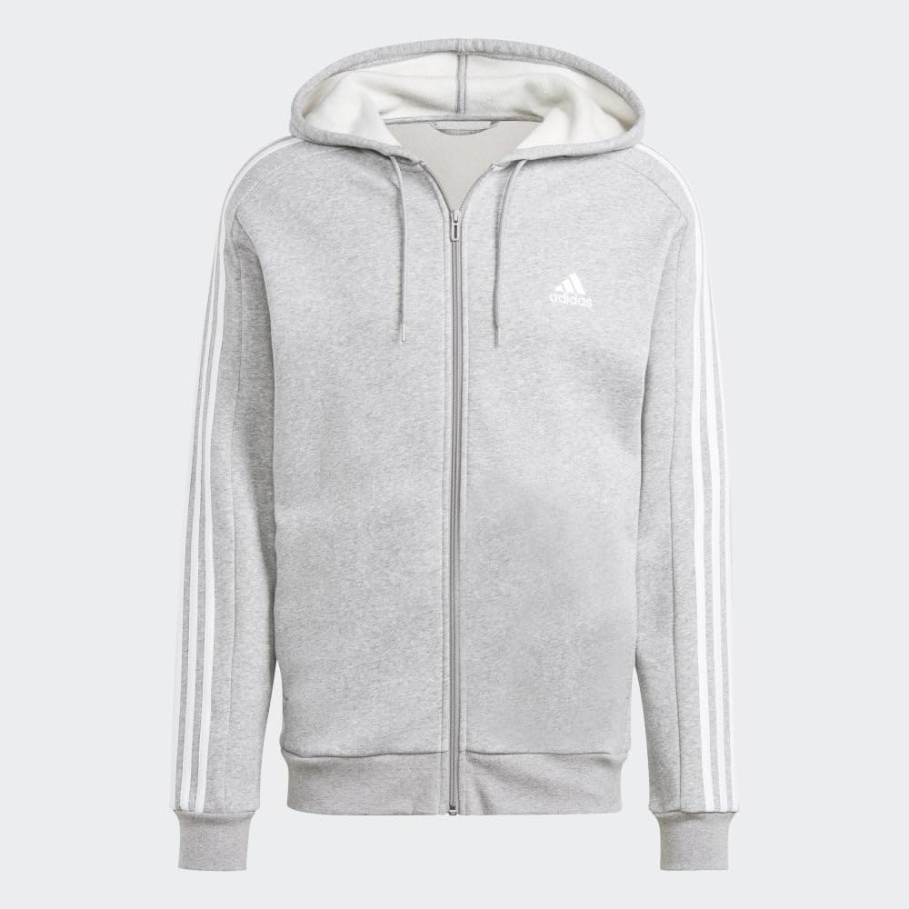 adidas Odzież wierzchnia Mężczyźni Essentials 3-stripes Fleece Full-zip Hoodie