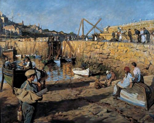 Peinture graffiti Mousehole Stanhope Forbes affiche pour sublimer un mur nu