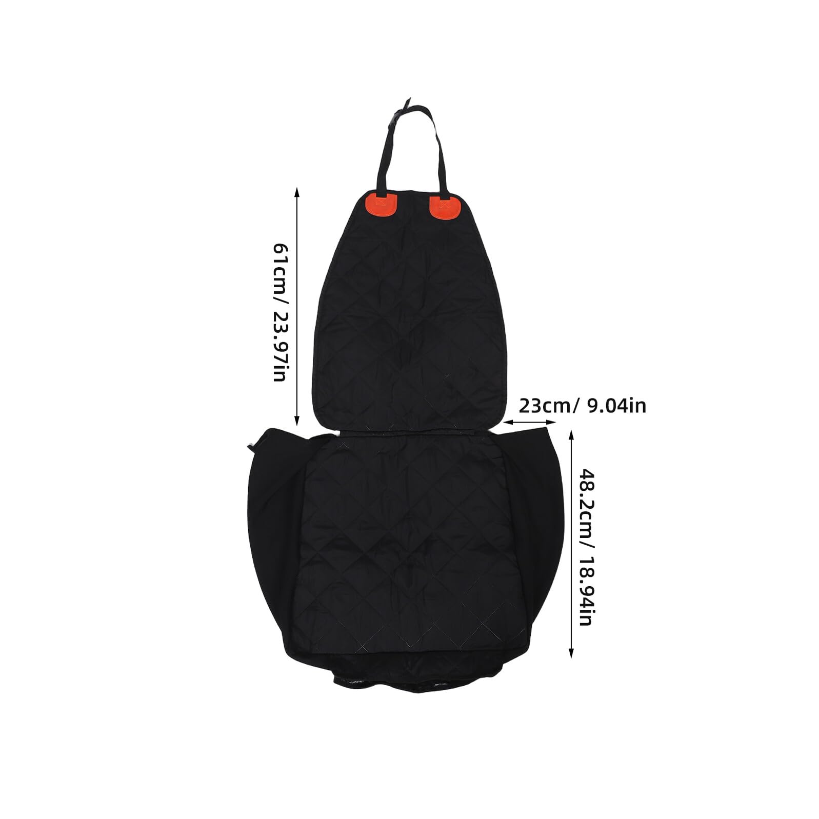 Gadpiparty Funda para Asiento Delantero de Coche para Perros Negra