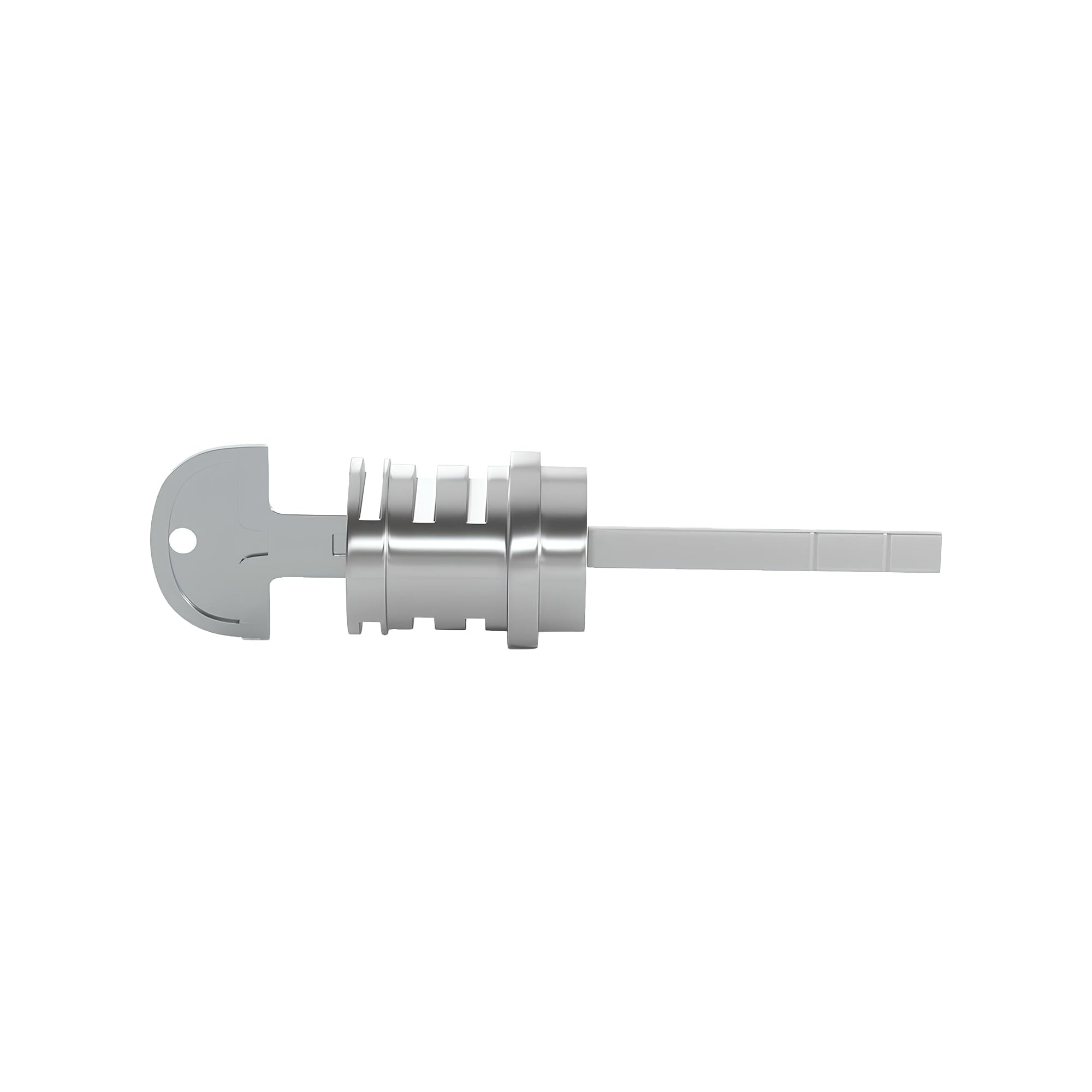Brixwell Key Cylinder Keyed Different, Steel Construction, Gray Finish, 1" Cylinder Length, Replacement Lock Core for Sliding or Patio Door Hardware, Lock for Door Hardware