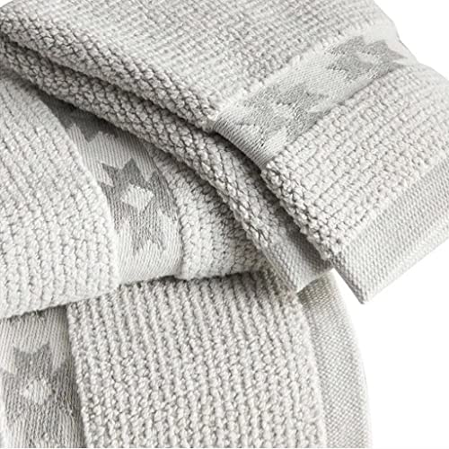Turkish Bath Towel Set 3Pc Gray