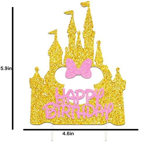 Castle Cake Toppers Mouse Birthday Decoration With Castle Mouse For Castle Mouse Themed Birthday Party #TOP1