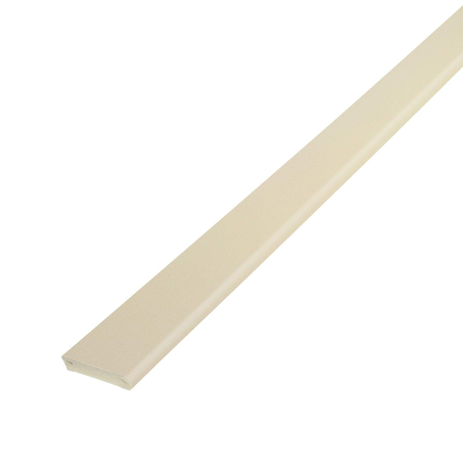 Cream, 30mm x 5m Cloaking Fillet uPVC Plastic Window Door Architrave Trim