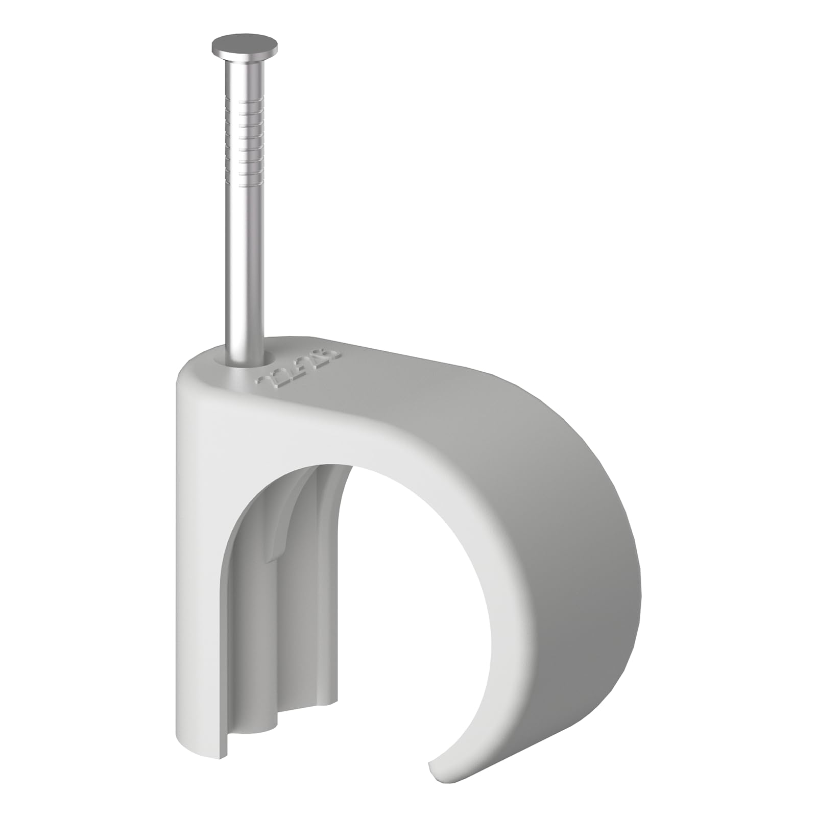 Temolink Kabelschellen, 50 Stück Nagelschellen, 22-26 mm, 304 Edelstahl, Kabelmanagement für Telefon und Ethernetkabel, Stromkabel, Rohr, Grau