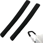 2Pack 18.7*1.37*1.37inches Stroller Handlebar Cover,Pushchair Armrest Handle Protector Cover Replacement Toddler Pram Bumper Dustproof Handle Gloves,Removable Universal Protective Case Grip Bar Covers