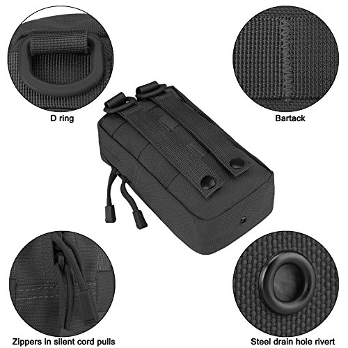 G4Free 2 x Small Tactical Molle Bags Compact Belt Bag Practical Utility Pouch Multifunctional Bum Bag Bag Outdoor Sports Cycling Hiking Equipment - Image 6
