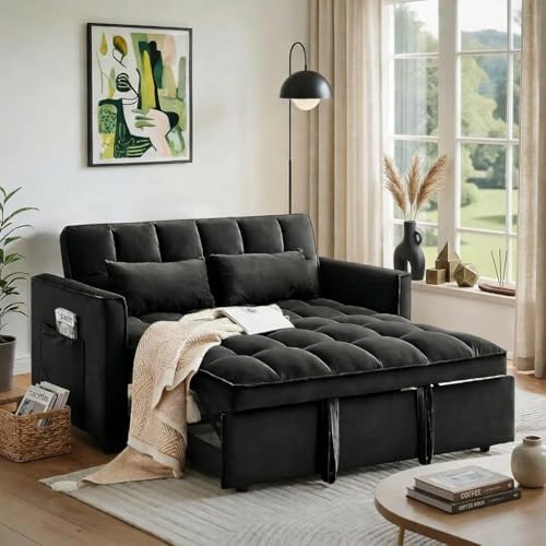 Trygoal 54 inch Convertible Pull Out Sofa Bed