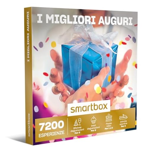 smartbox - Cofanetto Regalo I Migliori Auguri - Idea Regalo Originale - Degustazioni, momenti Relax o attività per 1 o 2 Persone