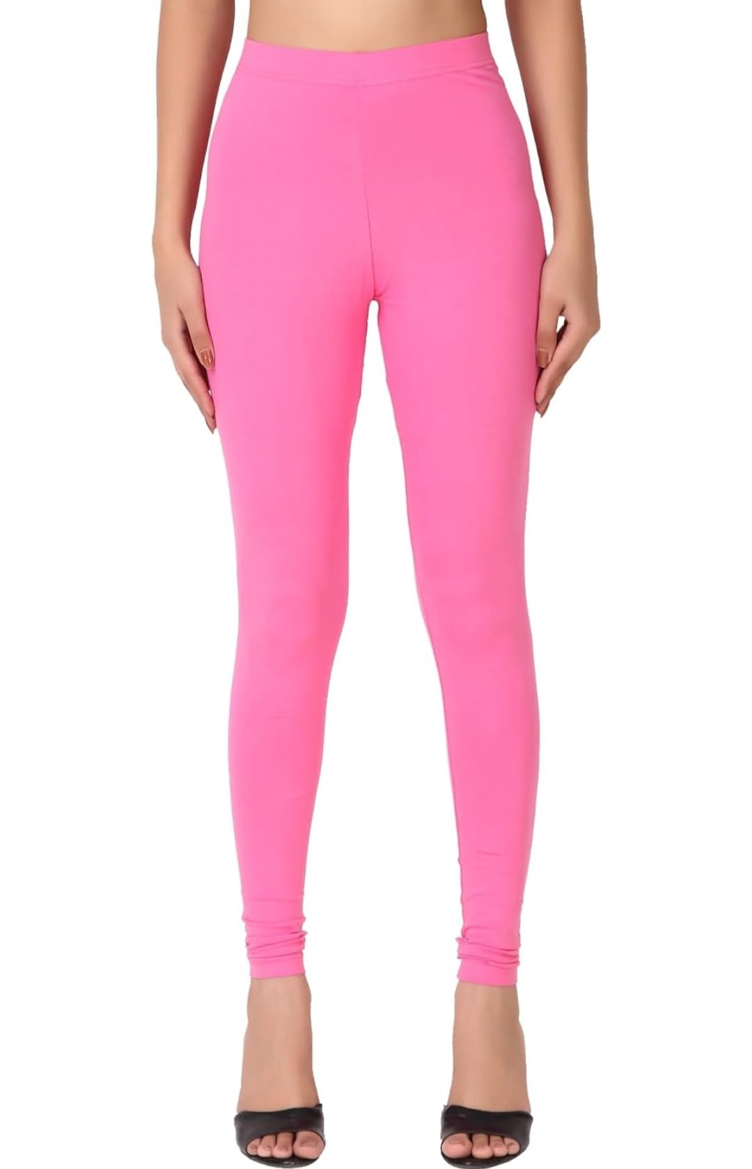 Women Cotton Solid Full Length Churidar Leggings Size Chart : Waist inch, L : 28-30 inch, XL :30-32inch, 2XL : 32-34 inch, 3XL :34-36-image-41