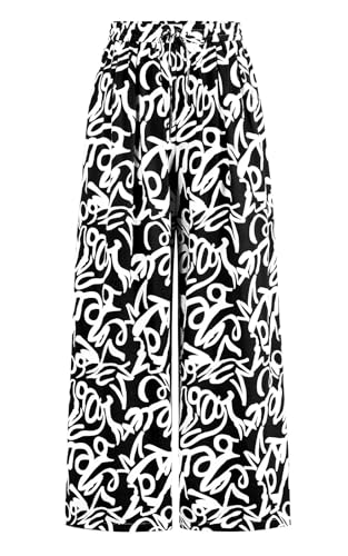 PRETTYGARDEN Womens Pants Elastic Waist Floral...